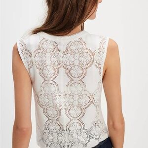 Free People Jae lace top button front NWT size xs